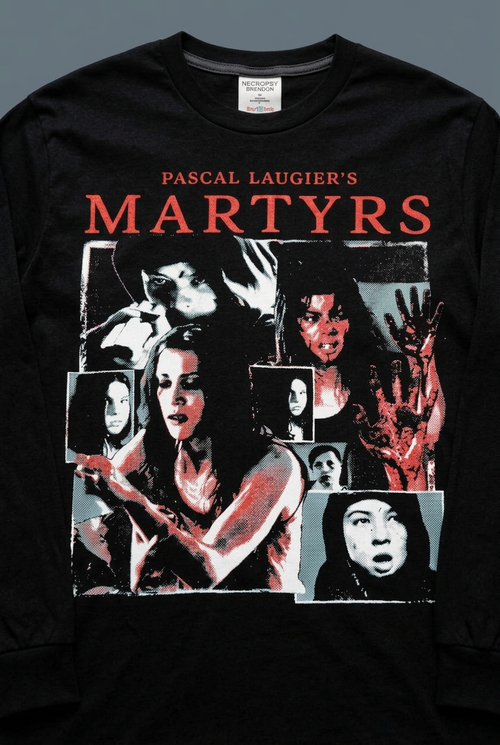 Martyrs Mémoire long sleeve graphic close up