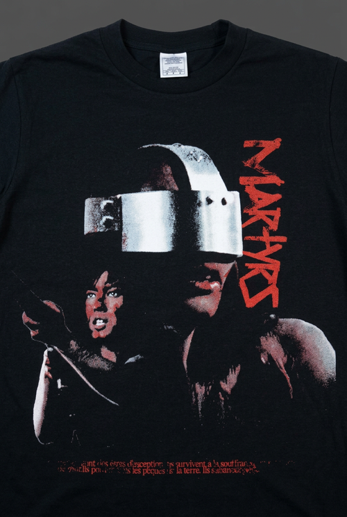 Martyrs Riot graphic tee close up